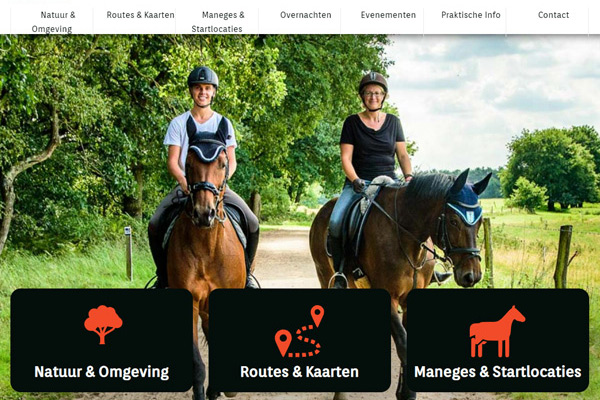 Website Paardrijden Limburg